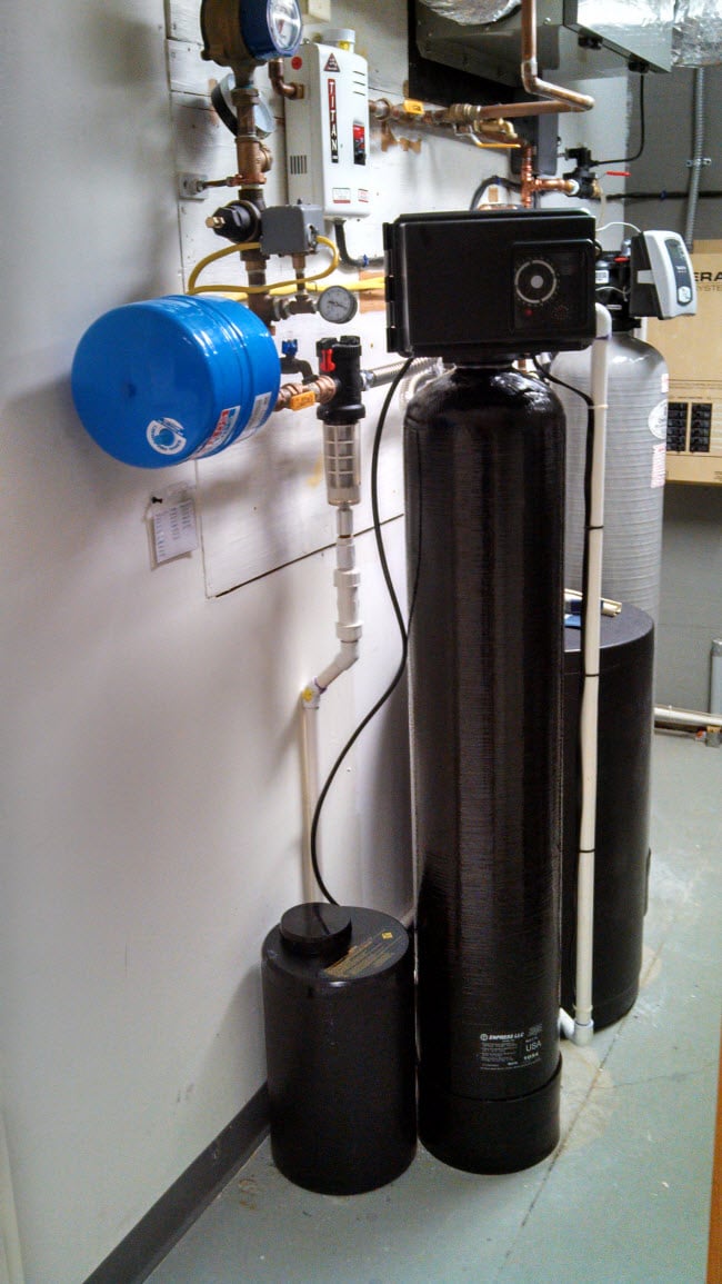 Greensand Iron Filter and Water Softener System: removes iron, manganese, hardness and odors.